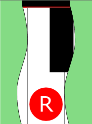 Diagram of Monotone scale on Piano Keyboard